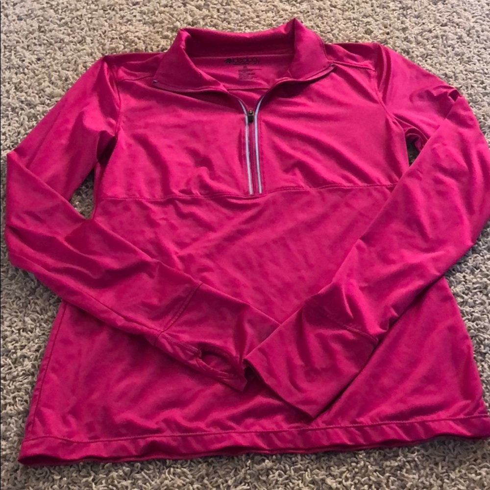 Pink athletic zip up